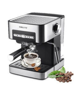 Espresso 850W 20Bar Pressure Prep with Barista Filter Holder/Milk Whisper/Dual Nozzle/Removable Distillation Grille/1.6L Water Tank/Heating Plate