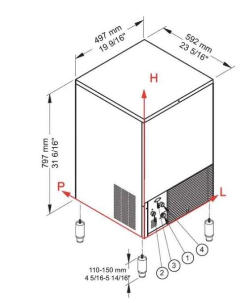 ice maker 45 kg des