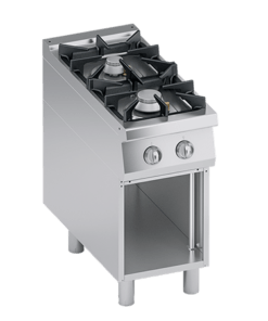 ATA GAS RANGE 2 BURNERS + OPEN CABINET - PERFORMANCE LINE